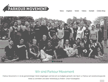 Tablet Screenshot of parkour-movement.com